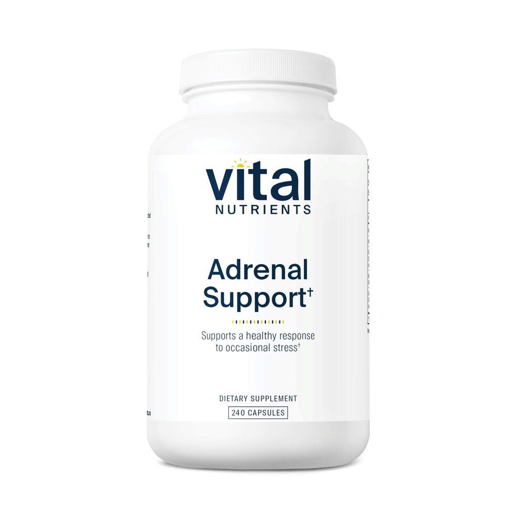 Vital Nutrients Adrenal Support Silencio Adrenal Support Suplementos for Gland Function and Cortisol Management TEN Supports Energy and Stress Levels