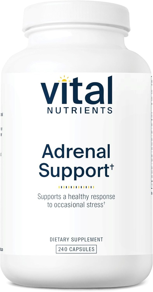 Vital Nutrients Adrenal Support Silencio Adrenal Support Suplementos for Gland Function and Cortisol Management TEN Supports Energy and Stress Levels
