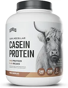 Levels 100% Micellar Casein Protein, Hormone Free, Chocolate, 4LB
