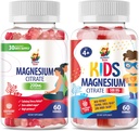 Magnesium Gummies for Kids &amp; Adults - 500mg - Calm Magnesium Chews - Magnesium Citrate Chewable Suplemento para Mood &amp; Muscle Support