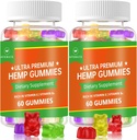 (2 Pack) Mangas de cáñamo, Frutas comestibles Gummy Advanced 100% Natural High Potency Hemp Seed Extract Gummies - 120 Gummies