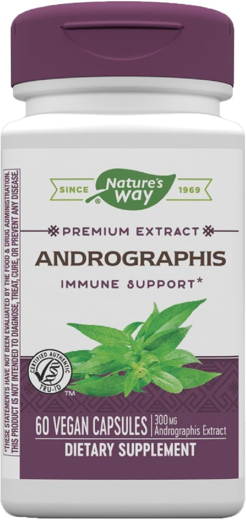 Extract Andrographis, Immune Support*, 300 mg Andrographis Extract per serving, 60 cápsulas