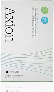 Axion Ø 60 Tablets ← Multivitamínico para Mujeres y Hombres TENIDO Vitaminas, Minerales, Probióticos y Enzimas Digestivos ANTE Vitamina B12, Vitamina C, Vitamina D, Vitamina E, Magnesio, Zinc, Biotina y Más