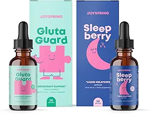 JoySpring SleepBerry Liquid Melatonin for Kids and Glutathione Liquid for Kids