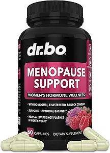 Suplementos de la menopausia para las píldoras de apoyo para las mujeres - Alivio de la menopausia natural para los flashes calientes, Sudaderas nocturnas " Mood con Dong Quai, Chasteberry " Black Cohosh - Saldo hormonal para las mujeres Suplemento