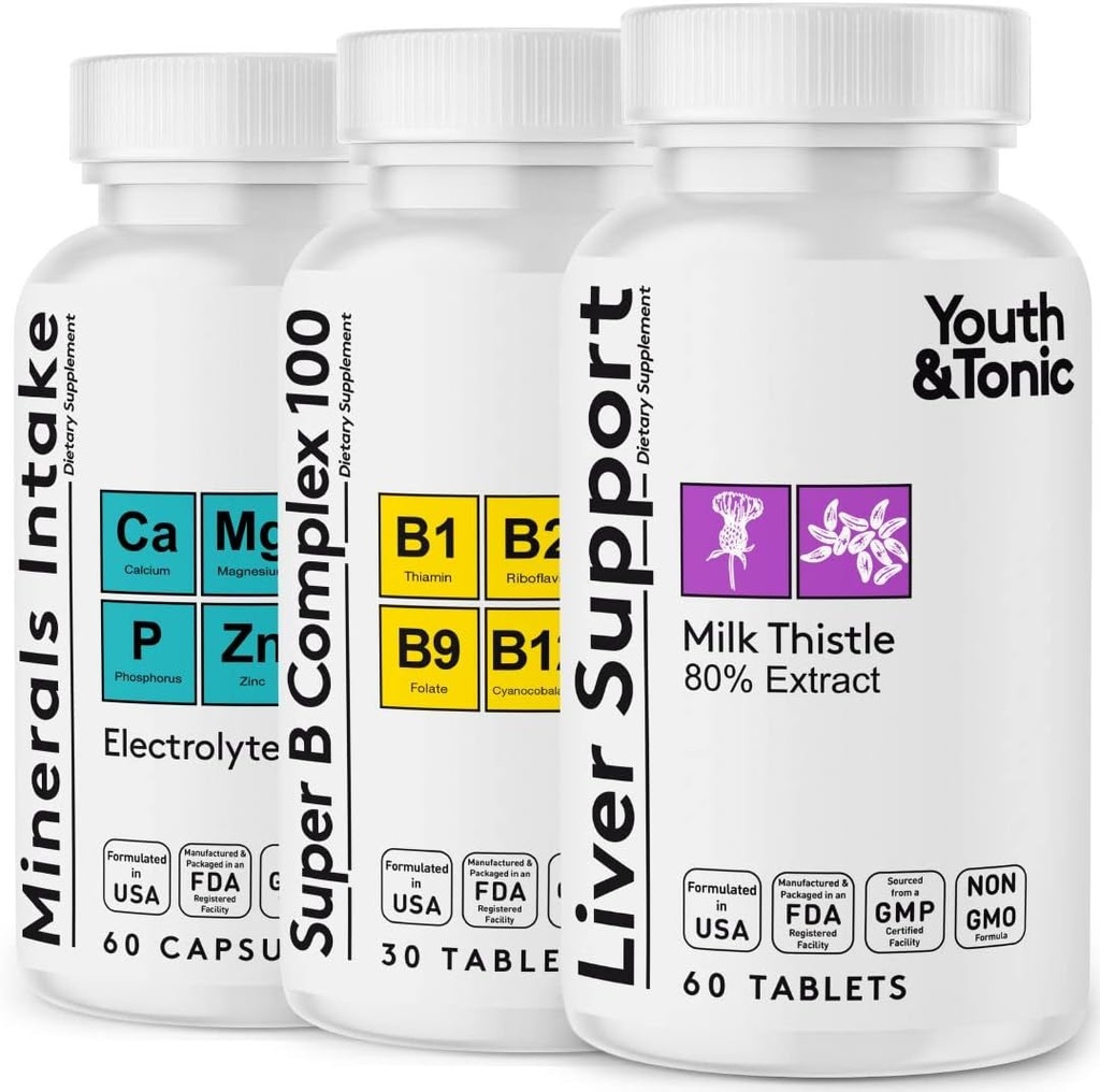 Soporte para el hígado " Píldoras de la mañana agradables ← Después del equipo de suplementos de la fiesta con carburante + electrolitos " B Complejo vitaminas recuperación TENIDO Rápido hidratación mental Más energía para un mejor usted