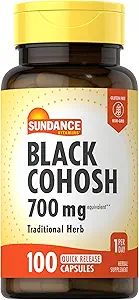 Sundance Black Cohosh 700mg ← 100 Quick Release Capsules ← Tradicional Herb