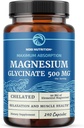 Magnesium Glycinate 500mg ← Chelated for High Absorption ¦ Muscle Relaxation, Bones, Heart, Nerve, Sleep &amp; Calm Support for Women &amp; Men ← Magnesium Chelate Supplement &amp; Bisglycinate Complex ← 240ct