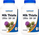 Nutricost Milk Thistle 1000mg Equivalent, 240 Capsules (2 Pack) - 250mg de 4:1 Extracto - Vegan, Non-GMO y Gluten Free