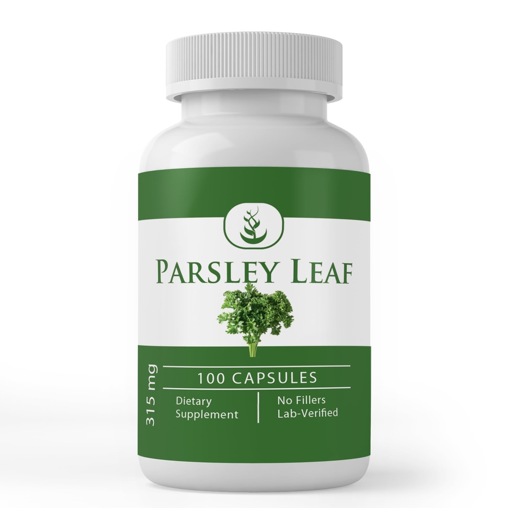 PURE ORIGINAL INGREDIENTES Parsley, (100 cápsulas) Siempre puro, sin aditivos ni artillería, Lab Verified
