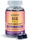 Del-Immune V + Ashwagandha - Brain Immune Gut™ (B.I.G.) Gummy - All Natural Immune & Gut Support with Zinc, Vitamin D3 + Digestive Enzymes (60 Gummies)