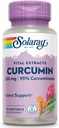 SOLARAY Super Bio Curcumin 250mg Silencio Turmeric Root Extract, 95% Curcuminoides ← Soporte Conjunto Saludable &amp; Más ← 30 Softgels
