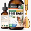 BIO KRAUTER Pine Bark Extract - Rich in Antioxidants Liquid Supplement - 400 mg French Maritime Pine Bark Extract Drops - Vegan, Alcohol &amp; Sugar Gratis - 2 Fl Oz