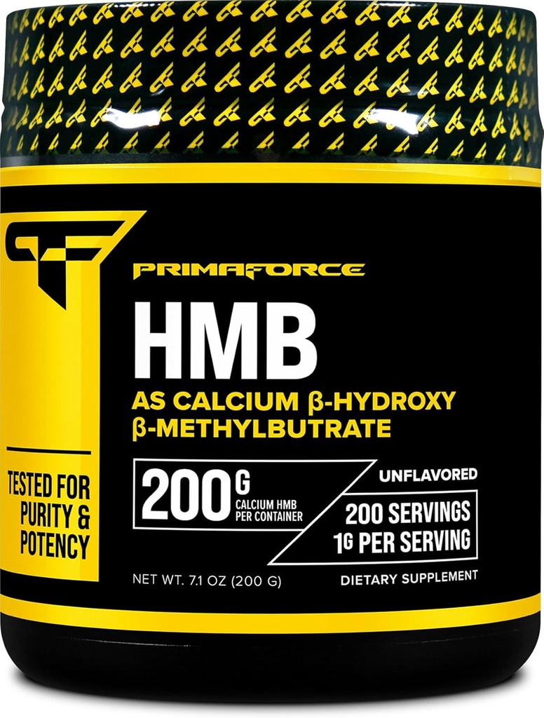 Primaforce HMB Suplemento Polvo (200g) (Sin sabor) - Pure Calcium Beta-Hydroxy Beta-Methylbutrate
