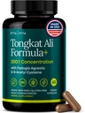 Potent Longjack - Tongkat Ali &amp; Fadogia Agrestis Suplemento para Hombres &amp; Mujer Energía, T Apoyo, Lean Muscle Growth & Recuperación, Hormonal Balance, Pre-Workout with Vegan NAC Liver Detox &amp; Cleanse