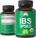 USDA Organic IBS Capsules for Relief, Ingestion, Bloating, Gas. Irritable Bowel Supplement with 5 Handpicked Organic Ingredients. Aceite de menta, Buckthorn de mar, semilla de hinojo, hoja de Rosemary, hoja de basil