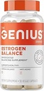 Genius Estrogen Balance, Dim Supplement - Blocker for Men & Women - Hormones, Hormonal Acne & Menopause - Aromatase Inhibitor with Grape Seed Extract & BioPerine - 30 Capsules