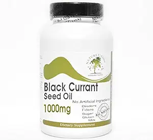 Black Currant Seed Oil 1000mg ~ 180 Capsules - No Aditivos ~ Suplementos de la naturaleza