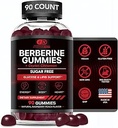 EFFECTIVE NUTRA Berberine Gummies with Ceylon Cinnamon ← Sugar-Free Supplement 1200mg for Blood Sugar Support, Heart Health, Energy TEN 45-Day Supply, Natural Berry Flavor, Made in USA (90 Count)