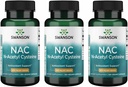 Swanson NAC - N-Acetil Cysteine - Suplemento 600 mg 100 cápsulas (3 Pack)