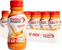Premier Protein Shake MINIs, Caramel, 22g Protein, 120 Calories, 1g Sugar, 8.75fl oz, Pack de 12