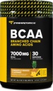 Primaforce BCAA Powder (Pineapple Mango) (30 Servings) - 7000MG 2:1 BCAAs, Post-Workout Recovery Drink with Amino Acids and Real Salt for Men &amp; Women
