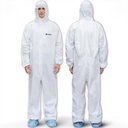 Medtecs Hazmat Suits - 6 Sizes Options - Disposable Coveralls Suit, Medical Protective Coverall PPE Hazmat Suits