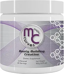 Booty Building Creatine Powder for Women - Micronized Monohydrate La única solución para la absorción y las ganancias máximas - Unflavored Perfect Peach Booty and Bum Builder