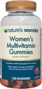 Las Gummies Multivitamínicas de las Mujeres de la Naturaleza, soporta Energía, Metabolismo, Bone y Sistema Inmunitario Salud con Vitaminas A,C,D,B6, B12, Biotina, Ácido Fólico, 75 Day Supply, 150 Count