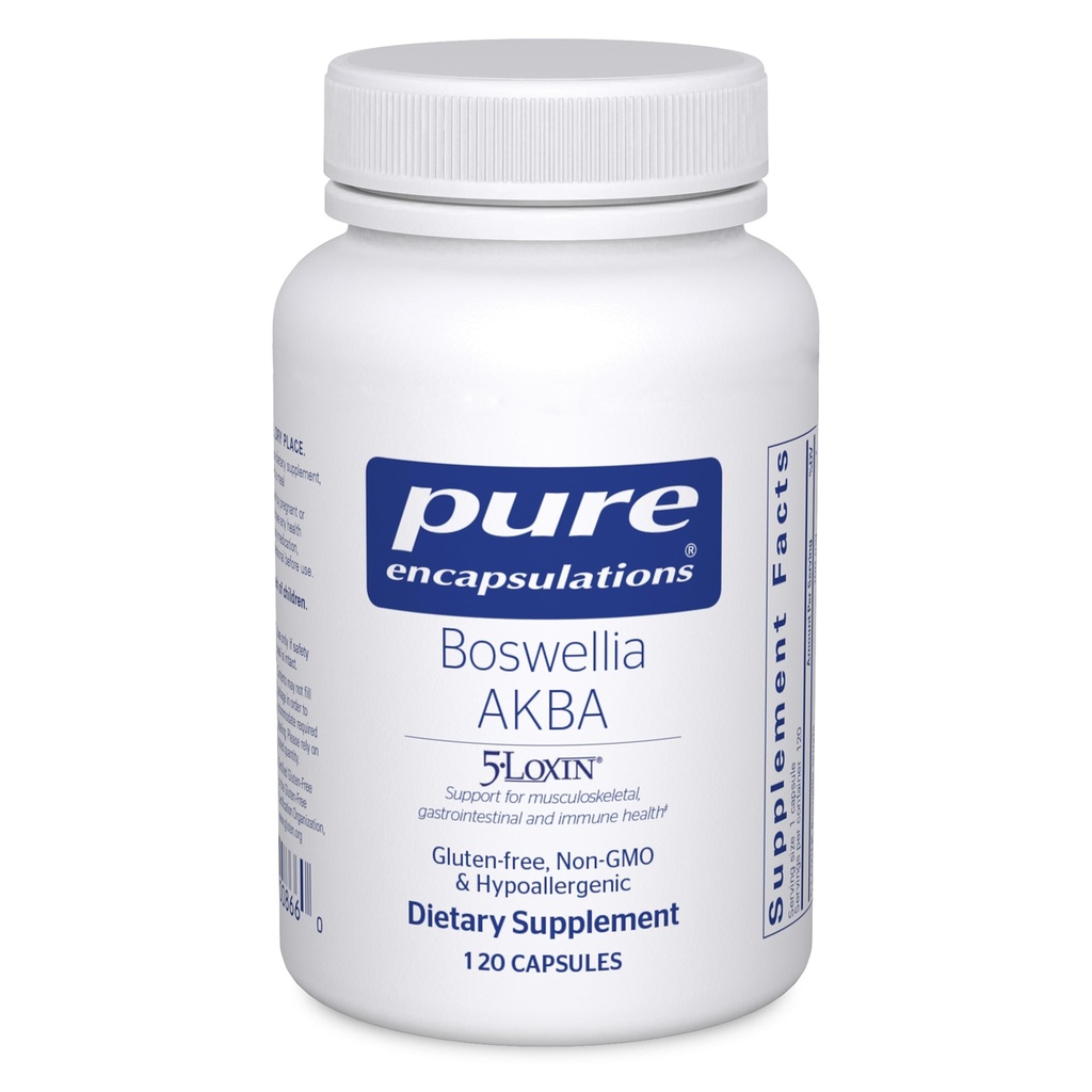Pure Encapsulations Boswellia AKBA - Supports Joint Health, Colon, Immune System, Gastrointestinal Tract & Cell Health* - with 5-LOXIN Boswellia Extract - Vegan " Non-GMO - 120 Capsules