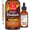 57.000 MG Liposomal Active Rhodiola Rosea Supplement, Rhodiola Root Extract, Liquid for High Absorption, Rhodiola Rosea Root Extract Tintura para Energía, Estrés, Mood, Vegan, 60 ml