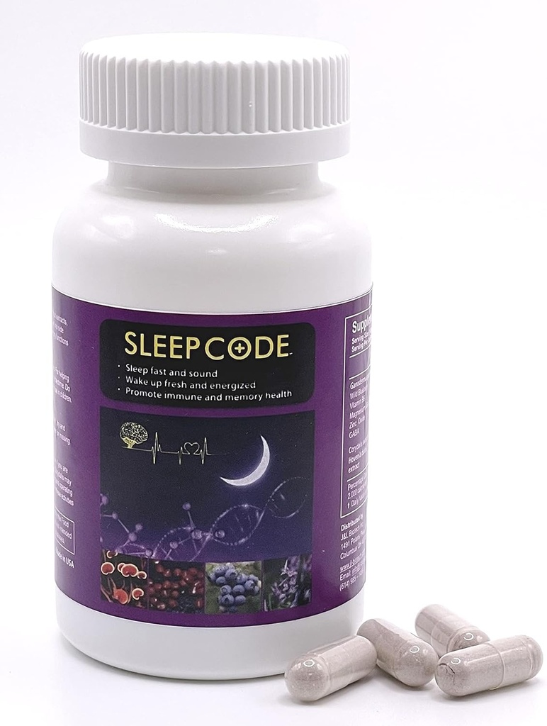 Suplemento natural para dormir rápido y relajado (60 cápsulas)-L8