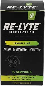 Re-Lyte Electrolyte Drink Mix Lemon Lime 15 Servings Packets 3.44 oz.