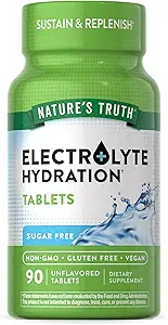 La verdad de la naturaleza Electrolyte Tablets ← No Sugar TENIDO 90 Conde TENGA Vegan, No GMO &amp; Gluten Free Hydration Supplement TEN With Minerals