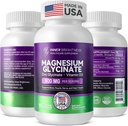 Magnesio Glycinate - Suplemento Magnesio con Zinc &amp; Vitamina D3 para Immune, Bone &amp; Muscle Support and Heart Health - Non-GMO, Gluten-Free, Gentle on Stomach - 90 Vegetarian Capsules
