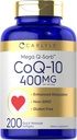 Carlyle Coq10 400mg Softgels Silencio 200 Conde ← No GMO y Gluten Suplemento gratuito TEN High Absorption