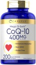 Carlyle Coq10 400mg Softgels Silencio 200 Conde ← No GMO y Gluten Suplemento gratuito TEN High Absorption