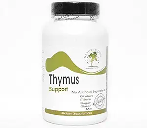 Soporte de Thymus ~ 180 cápsulas - No aditivos ~ Suplementos de la naturaleza