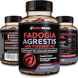 115,000mg Fadogia Agrestis with Tongkat Ali + BioPerine® [Max Absorption] - Supports Stamina, Strength, Focus, Muscle Health & Recovery, Drive & Performance - Non-GMO & Made in USA - 120 V Capsules