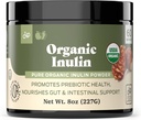 Pure Organic Inulin Powder Fiber Supplement - (Jerusalem Artichoke) Prebiotic Bulk Inulin Fiber Powder 8oz Digestión " Gut Health