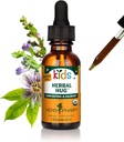 Herb Pharm Organic Kids Herbal Hug: Nervous System Support with Skullcap, Passionflower, Mullein " Oat Seed " Fast-Absorbing " Alcohol-Free, Kid-Friendly Taste, Extract for Kids, 1 oz*