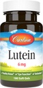 Carlson Lutein 6mg, Vision Support " Eye Health Supplement, Antioxidant Formula with Zeaxanthin, 180 Softgels