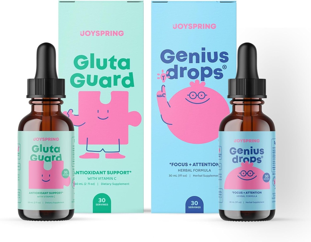 JoySpring Genius Drops and Glutathione Liquid for Kids
