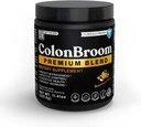 ColonBroom Premium Powder Supplement (Strawberry) - Colon Broom Psyllium Husk Fiber Powder Drink - Gluten Free, Non-GMO Colon Cleanse for Bloating Relief & Gut Health, 50 Servings