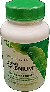 Youngevity Ultimate Selenium + Cofactors - Essential Mineral Supplement for Immune Support, Antioxidant Defense, Thyroid Function, and Cellular Health (I-selenomethionine) - (90 Capsules)