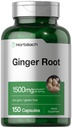 Horbäach Ginger Root Capsules | 150 Pills | Non-GMO, Gluten Free | Ginger Root Extract