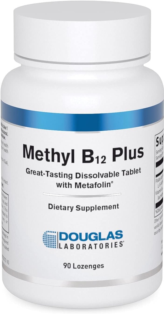 Douglas Laboratories Methyl B12 Plus | Supports Metabolism, Energy, Blood Cell Production, Nervous System, and Hormones* | 90 Lozenges