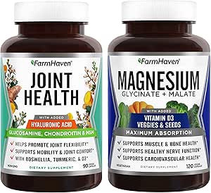 FarmHaven Magnesium Glycinate &amp; Malate Complex y Glucosamine Chondroitin