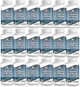 Rise-N-Shine Catalase Extreme Suplemento 10,000 con Saw Palmetto, Biotin, Fo-Ti, PABA - Suplementos para el cabello fuerte - 1440 cápsulas - Pack of 24 (24-Month Supply)