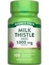 La verdad de la naturaleza Milk Thistle Seed Extract 1000mg ← Herbal Supplement TEN 100 Capsules ← No Gluten Free
